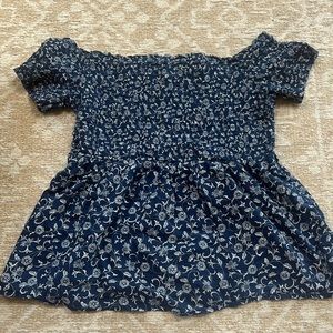 Blue and white top from Old Navy